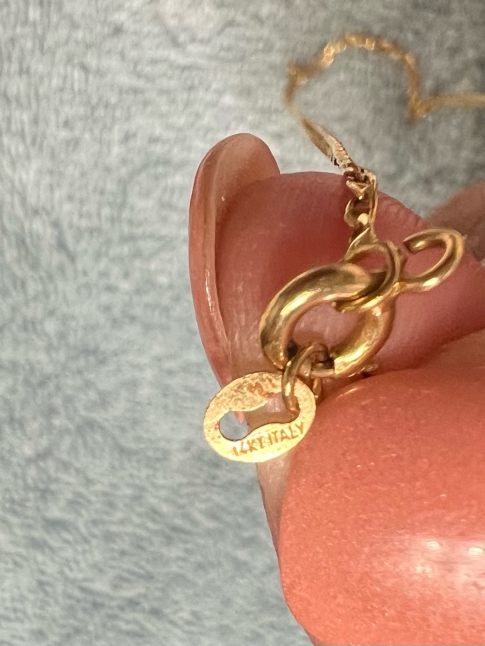 14k 9” gold cross w/chain - Picture 6 of 6